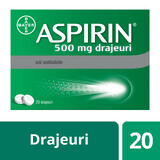Aspirin 500 mg, 20 Tabletten, Bayer