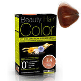 Haarfärbemittel mit Pflanzenextrakten und Baumwolle Blond Copper, Farbton 7.4, 160 ml, Beauty Hair Color