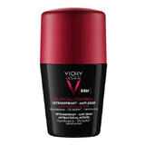 Vichy Homme Antitranspirant Roll-On Deodorant 96h Clinical Control, 50 ml
