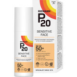 Sensitive Sonnenschutz-Gesichtscreme SPF 50+, RIEMANN P20, 50ml