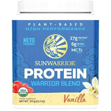 Sunwarrior Bio-Protein auf Pflanzenbasis, Bio-Vegan-Protein mit Vanille-Geschmack, 375 g