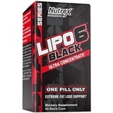 Lipo 6 Black Ultra Concentrate Fat Burning Supplement, 60 Kapseln, Nutrex