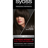 Syoss Color Permanentes Haarfärbemittel 2-1 Natural Black Brown, 1 Stück