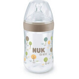 Flasche mit Natur-Silikonsauger, Größe M, 260 ml, Crem, Nuk