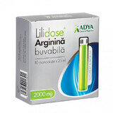 Lilidose Arginin trinkbar 2000 mg mit Limonengeschmack, 10 Einzeldosen x 25ml, Adya Green Pharma