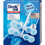 Denkmit Aqua Splash Toilettenerfrischer, 2 Stück.