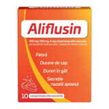 Aliflusin, 500 mg/200 mg/4 mg, 10 Brausetabletten, Natur Produkt Pharma