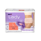 Lady Pants saugfähige Höschen für Frauen, L, 10 Stück, Brüste