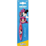 Weiche Zahnbürste mit Saugnapf für Kinder Minnie Mouse, +3 Jahre, Herr Weiß