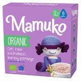 Porridge aus Bio-Hafer, Buchweizen und Gerste ohne Zucker für Kinder ab 6 Monaten, 200 g, Mamuko