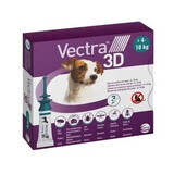 External parasite control for dogs between 4-10 kg Vectra 3D, 3 pipettes, Ceva Sante