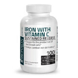 Eisen mit Vitamin C, 100 Tabletten, Bronson Laboratories