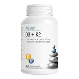 Vitamin D3 + Vitamin K2, 30 Kapseln, Alevia