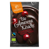 Bio-Bitterkirschen in Zartbitterschokolade verpackt, 50 g, Landgarten