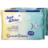 Sanft&Sicher SummerTraum feuchtes Toilettenpapier, 100 Stück