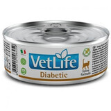 Hrana umeda pentru pisici Diabetic, 85 g, Vet Life