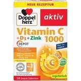 Vitamin C 1000 mg + D3 + Zink, 30 Tabletten, Doppelherz