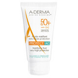 A-Derma Protect AC Sonnenschutz Mattierendes Fluid mit SPF 50+, 40 ml