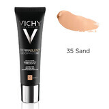 Vichy DermaBlend Ausgleichende korrigierende Grundierung 16h 3D-Korrektur, Farbton 35 Sand, 30 ml