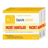 DeVit 2000 Packung, 60 Kapseln + 60 Kapseln, Pharma Brands