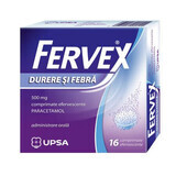 Fervex Schmerz und Fieber, 500 mg, 16 Brausetabletten, Upsa