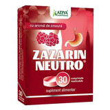 Nahrungsergänzungsmittel gegen Sodbrennen Zazarin Neutro, 30 Tabletten, Adya Green Pharma