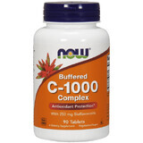 Vitamin C-1000 mg Tamponat-Komplex x 90 Tabletten, Now Foods
