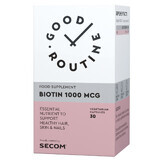 Biotin 1000 mcg Good Routine, 30 vegetarische Kapseln, Secom