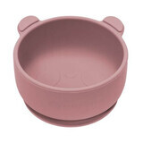 Silicone bowl with suction cup The Little Bear, 6 months+, Old Rose, Appekids