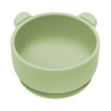 Silicone bowl with suction cup The Little Bear, 6 months+, Raw Green, Appekids