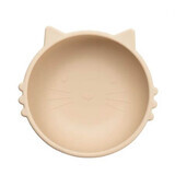 Silicone bowl Kitty I, 6 months+, Bubble Beige, Appekids