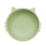 Silicone bowl Kitty I, 6 months+, Raw Green, Appekids