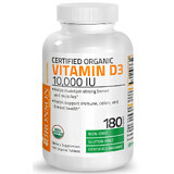 Vitamin D3 Hochdosis Bio, 10.000 IU, 180 Kapseln, Bronson Laboratories