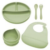 Classic Silicone Diversion Set, 6 months+, Raw Green, Appekids