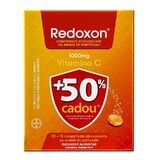 Redoxon-Paket mit Vitamin C, 1000 mg, 30+15 Brausetabletten, Orange, Bayer