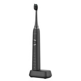 Brosse à dents électrique sonique avec 5 fonctions, noire, Aeno