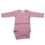 Langarm-Body aus Baumwolle, 0-3 Monate, Rosa, Baltic Baby