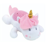 Lampada musicale in peluche, 39 cm, Unicorno, Jemini