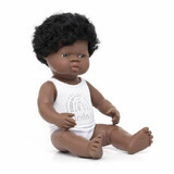 Afrikanische Jungenpuppe, 38 cm, +10 Monate, Miniland