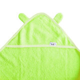 Baby hooded towel with ears, 80x80 cm, Green, Tuxi Brands