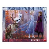 Puzzle with frame Frozen II, 4 years+, 40 pieces, Dino Toys