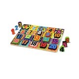 Holzpuzzle mit Zahlen von 1 bis 20, +3 Jahre, 20 Teile, Melissa&Doug