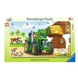 Bauernhof-Traktor-Puzzle, 15 Teile, Ravensburger