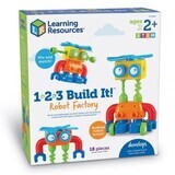 Game Let's Build 1, 2, 3 Coloring Robot, + 2 years, Learning Resources