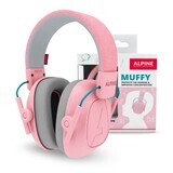 Foldable headphones for children, 5-16 years, Pink, Alpine