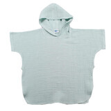 Poncho in mussola con cappuccio, 9 - 12 mesi, Menta, Baltic Bebe