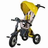 Kinder 4 in 1 Dreirad Velo Air, +9 Monate, Gelb, Coccolle