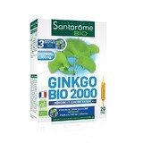 Ginkgo Bio 2000, 20 Fläschchen x 10 ml, Santarome Natur