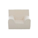 Sillón infantil de terciopelo, Blanco, Twindeco