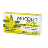 Mucolid toffee with lemon, 24 pieces, Farmaderbe